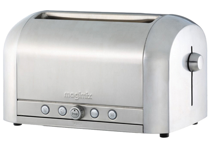 Magimix 4-Slice, Brushed Stainless Steel Toaster
