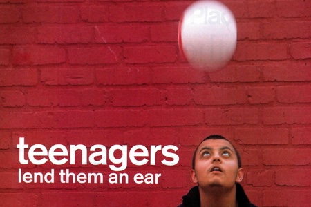 Teenagers lend them an ear
